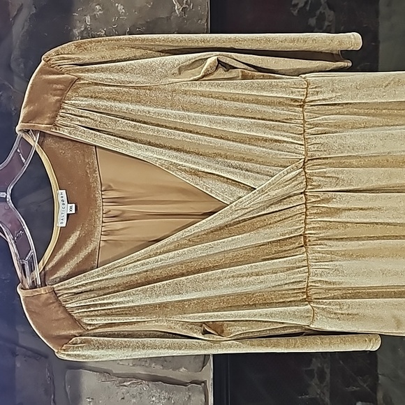 Baltic Born Gold Velvet Maxi Dress  XXL - Picture 2 of 7
